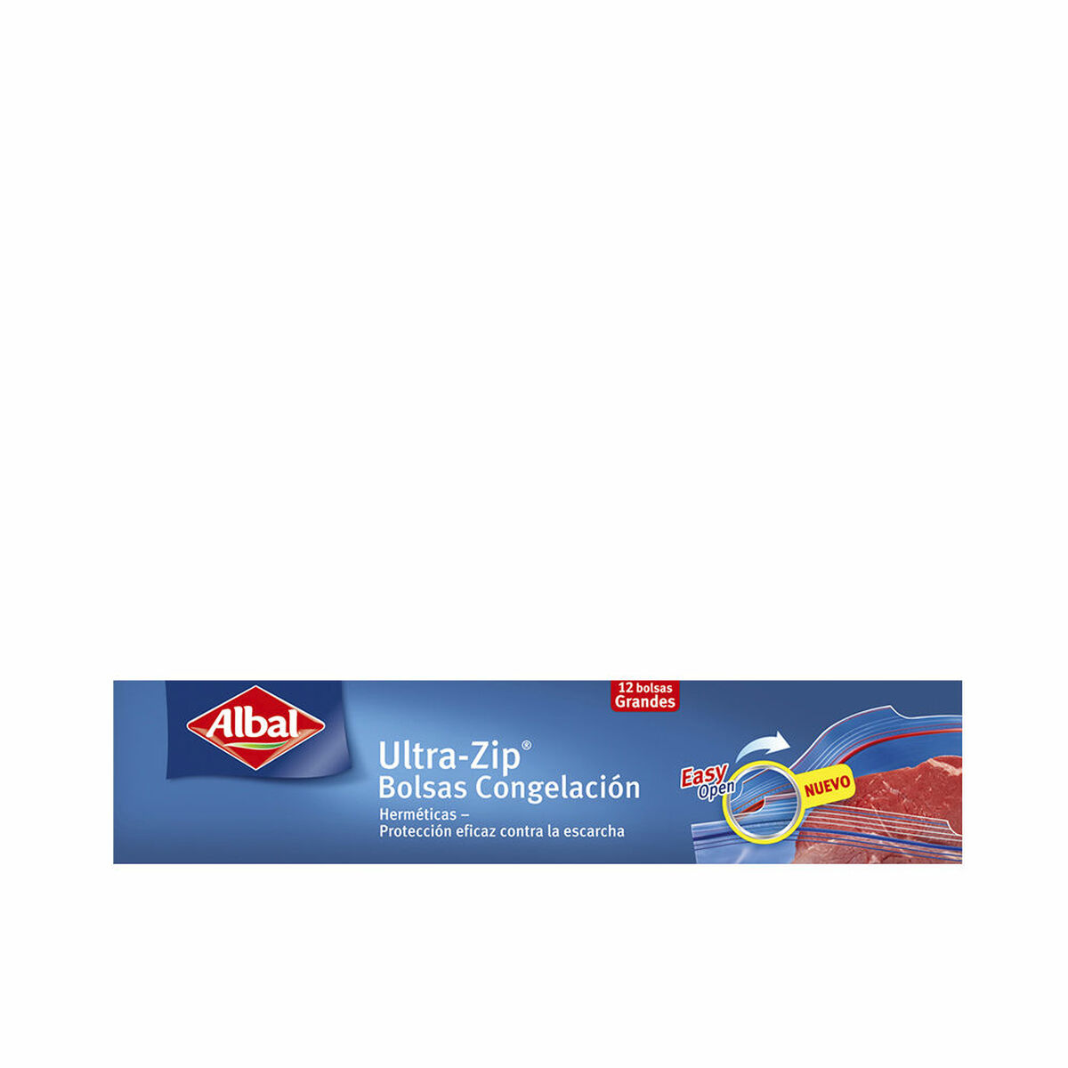 Set med återanvändningsbara hermetiskt förslutna påsar Albal Ultra-Zip Stor Frys 12 antal - 2