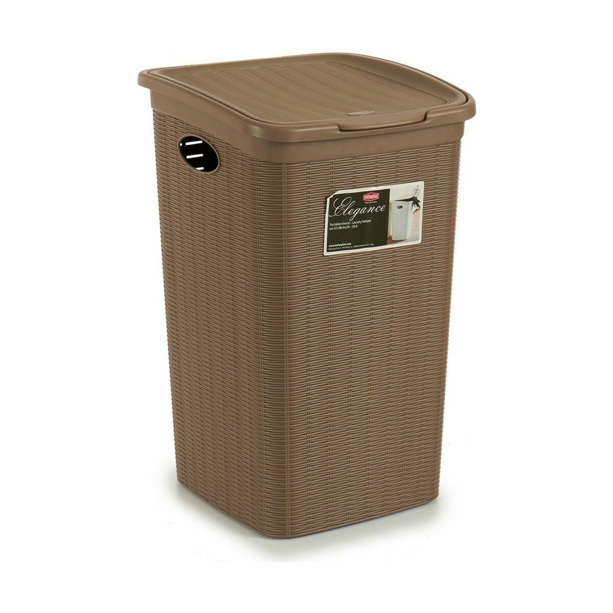 Tvättkorg Stefanplast Elegance Beige Plast 50 L 36,5 x 54,5 x 38 cm (6 antal) - 5