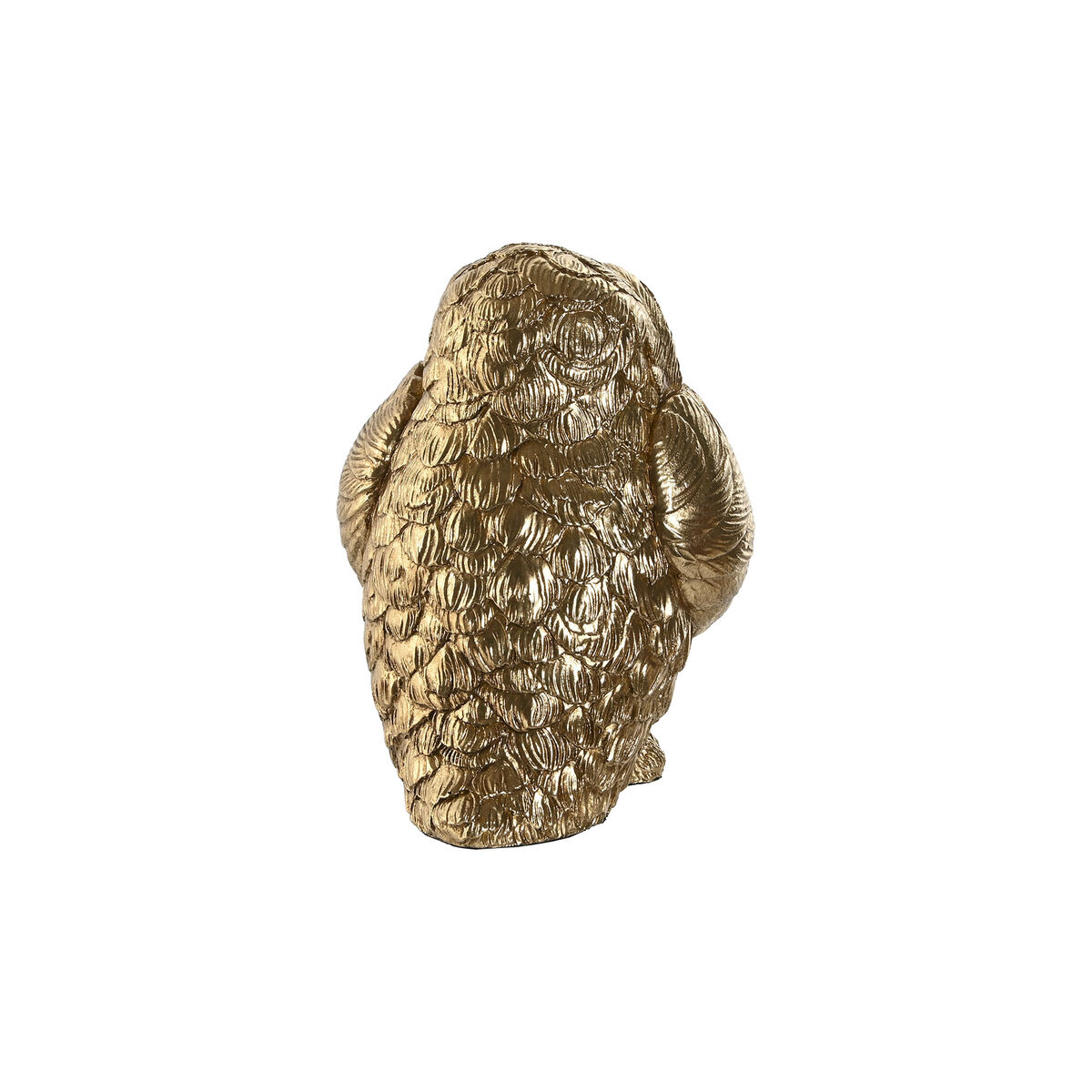 Prydnadsfigur Home ESPRIT Gyllene Uggla 11 x 11 x 15 cm (3 antal) - 3