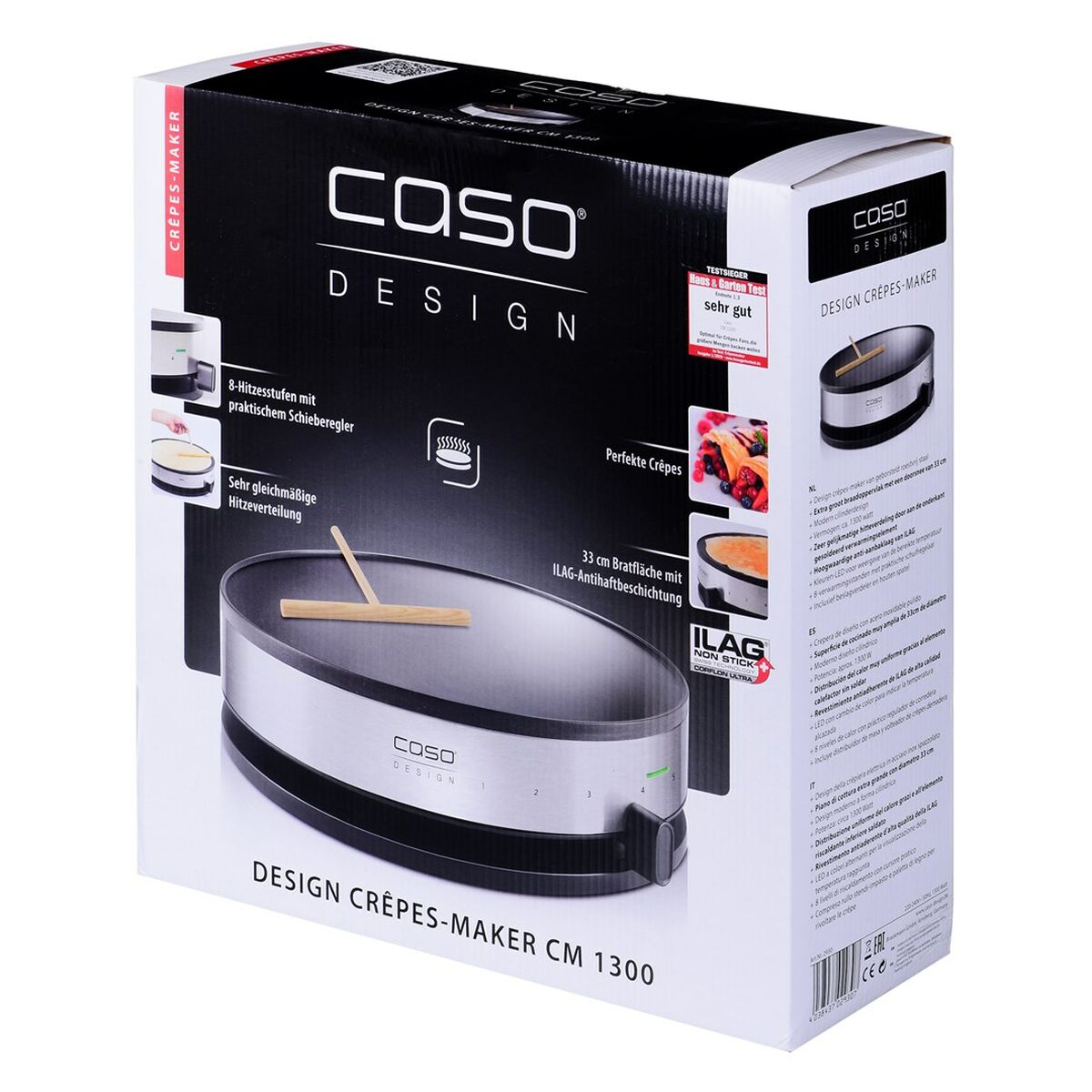 Pannkaksmaskin CASO CM 1300 Svart Grå Silvrig - 7