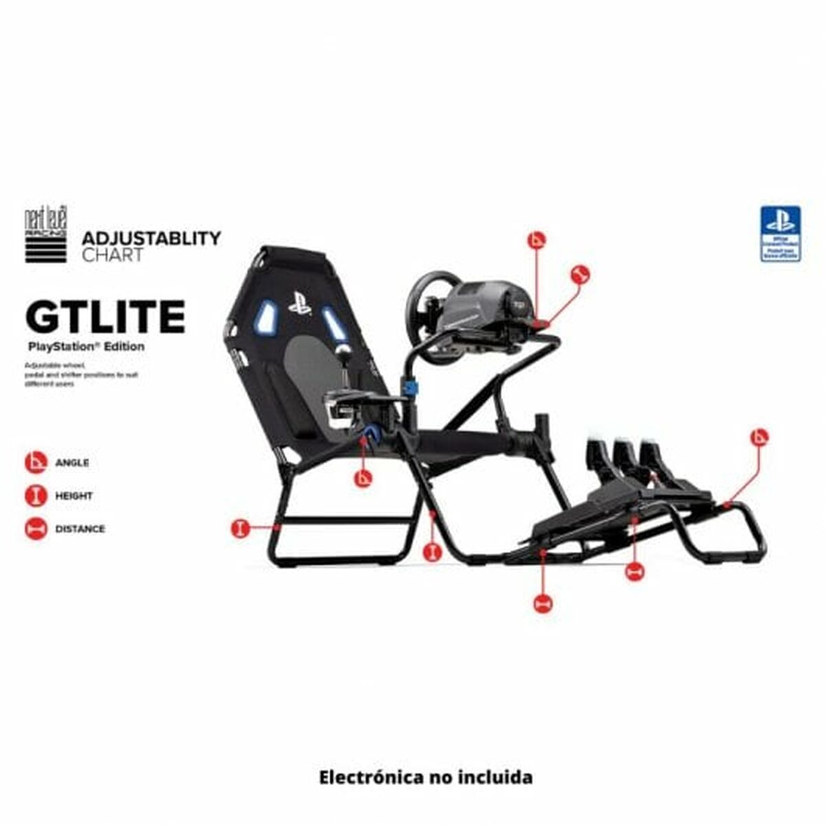 Racing-säte Next Level Racing GT LITE Svart - 5