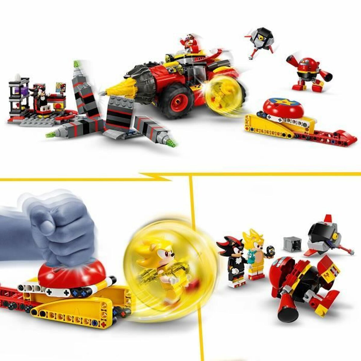 Byggsats Lego Sonic the Hedgehog 76999 Super Sonic vs. Egg Drillster 590 Delar - 3