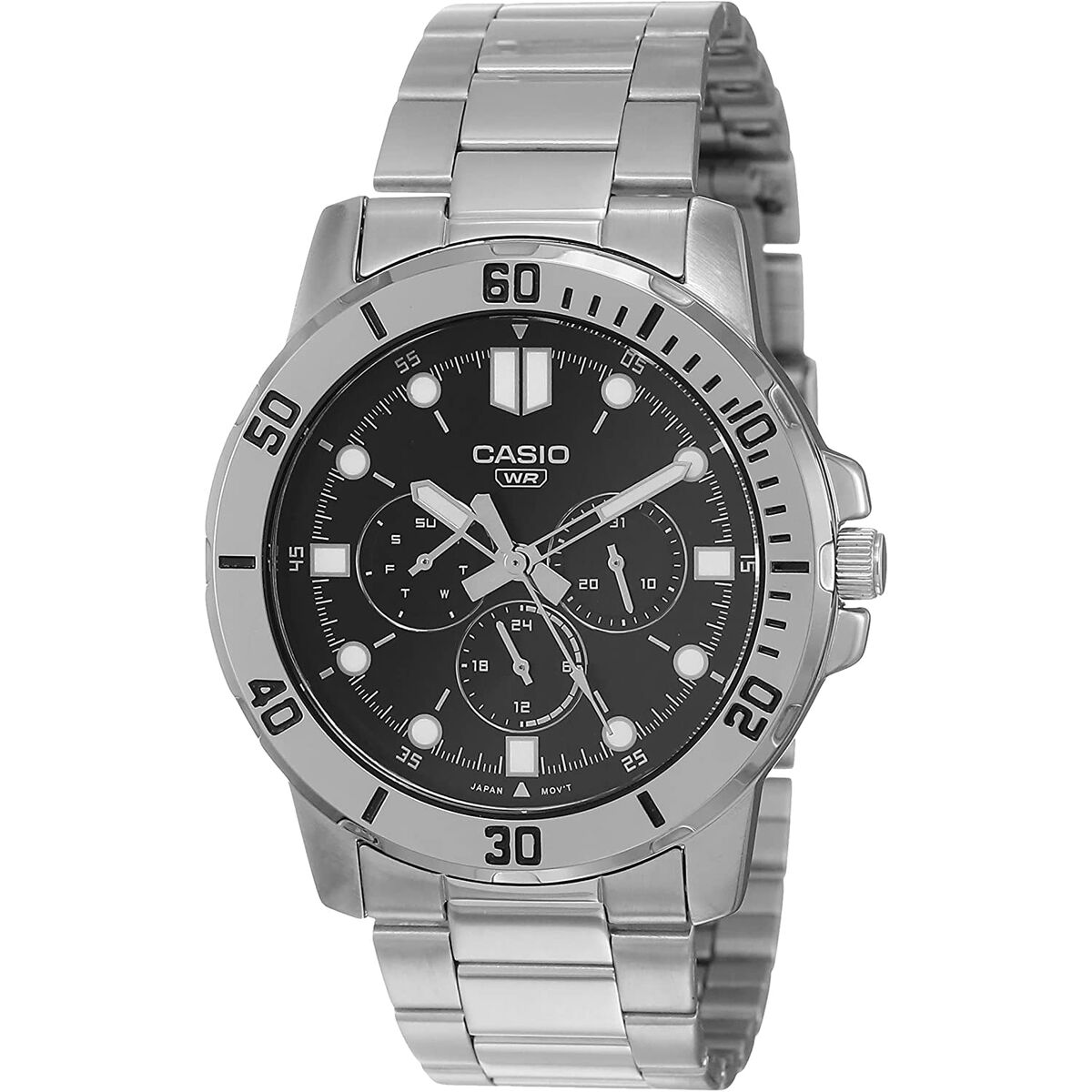 Herrklocka Casio COLLECTION Svart Silvrig (Ø 45 mm) - 5