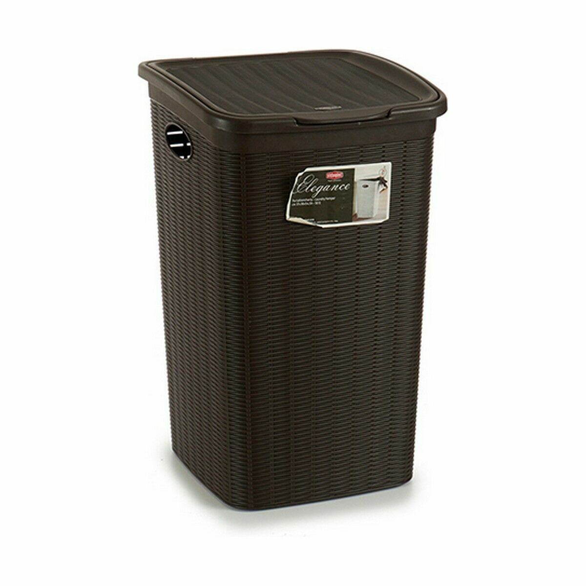 Tvättkorg Stefanplast Elegance Brun Plast 50 L 36,5 x 54,5 x 38 cm (6 antal) - 5