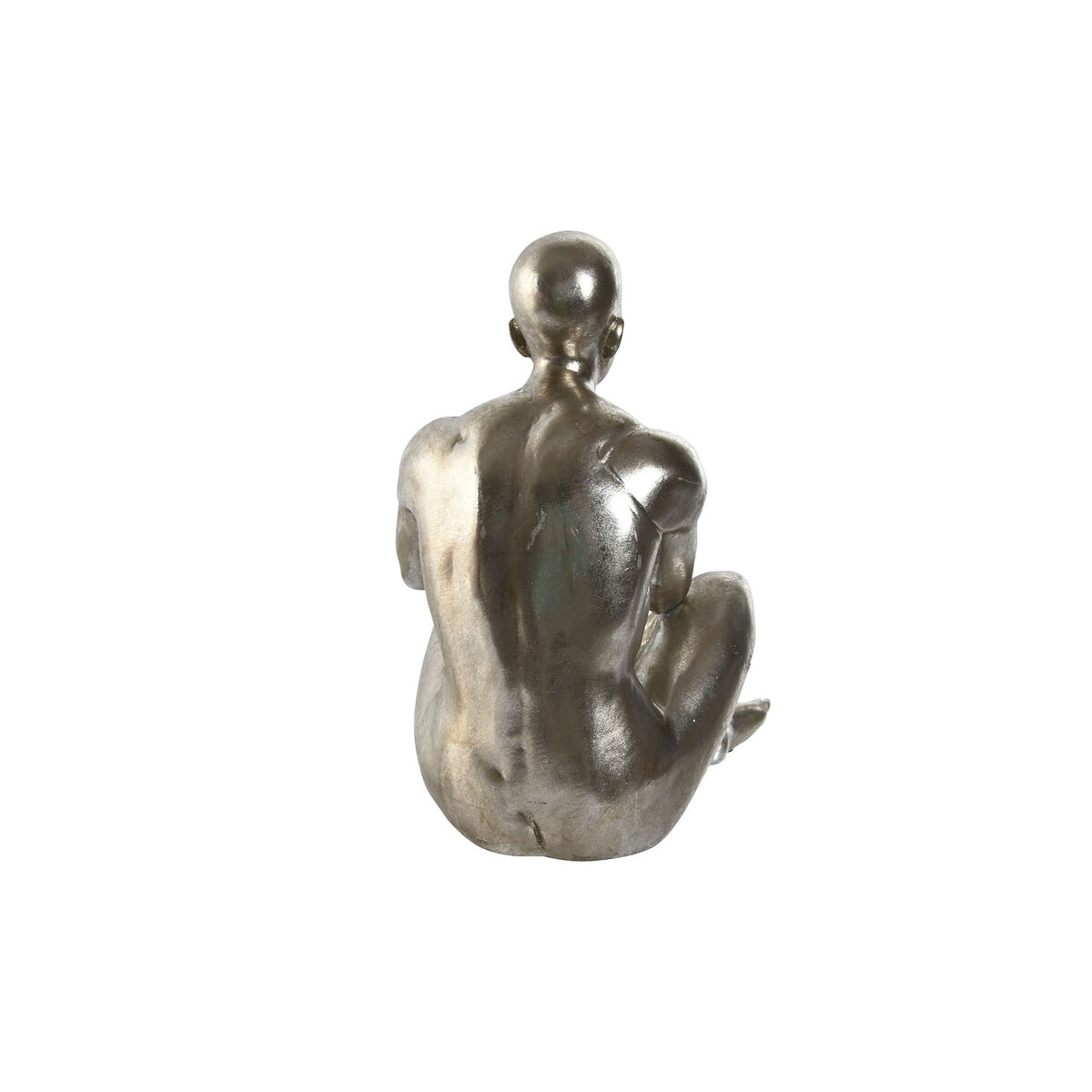 Prydnadsfigur Home ESPRIT Gyllene Silvrig 19 x 13,5 x 22 cm (2 antal) - 2