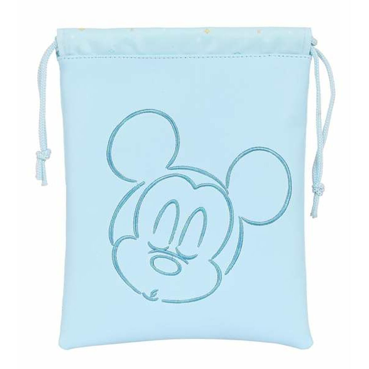 Mellanmålsväska Mickey Mouse Baby Ljusblå Polyuretan 20 x 25 cm