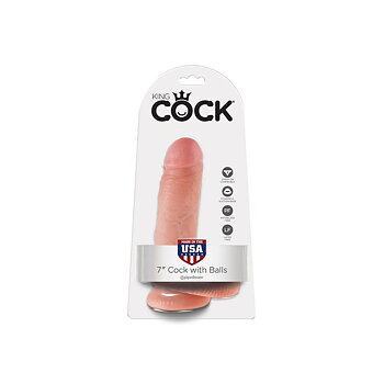 Realistisk penis Pipedream King Cock Naturell Ø 4,6 cm