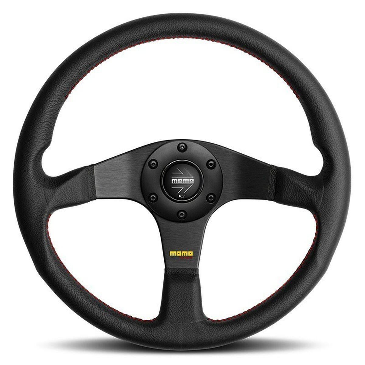 Racing-ratt MOMO MOMVTUNERBLK35R Ø 35 cm Svart Röd