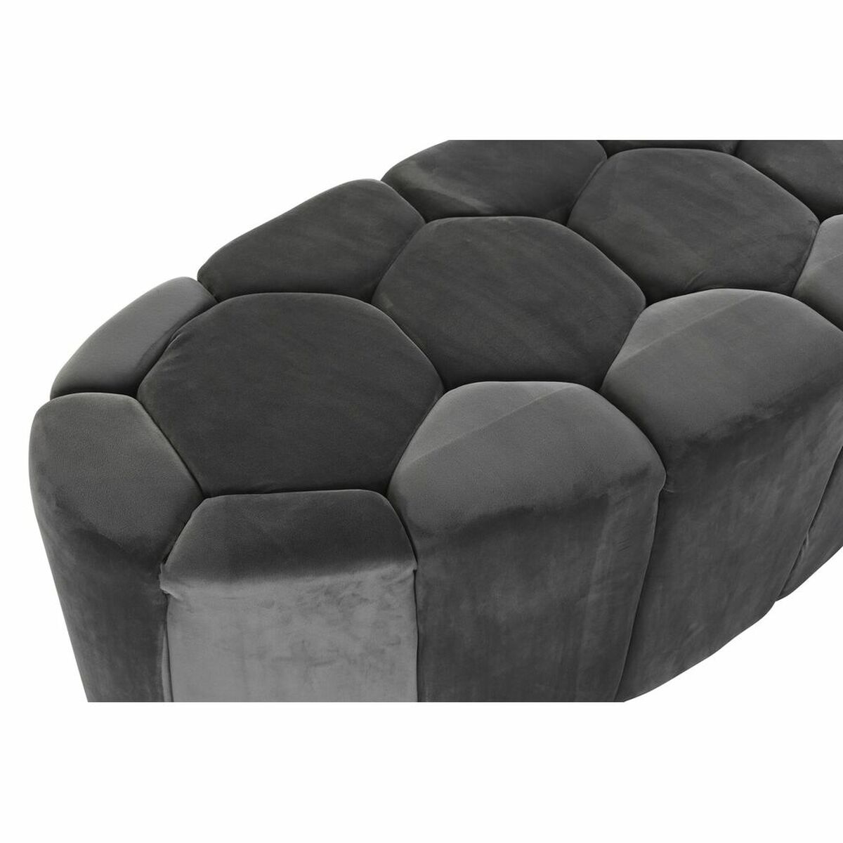 Sittpall DKD Home Decor Grå Trä MDF 125 x 53 x 46,5 cm - 8