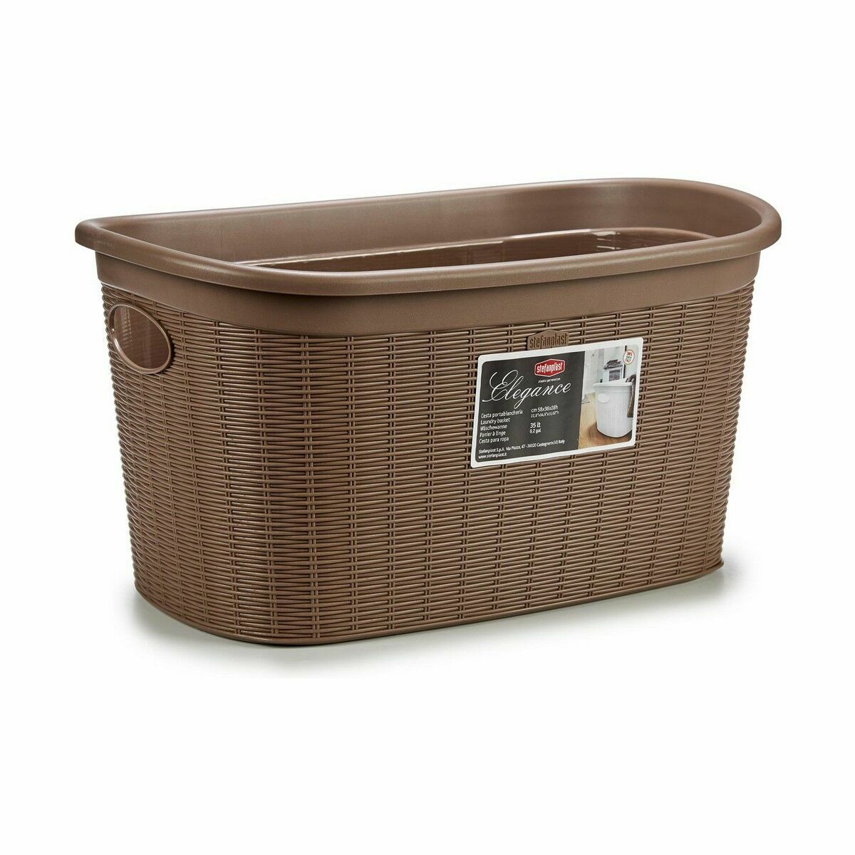 Tvättkorg Stefanplast Elegance Plast 35 L 37 x 26 x 57,5 cm (15 antal) - 7