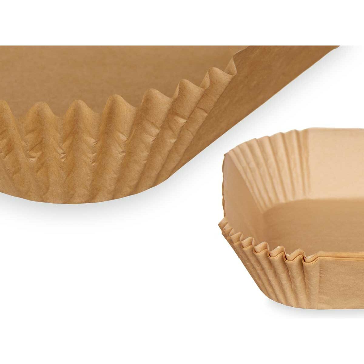 Papper för luftfritös 21 x 21 x 4 cm Set Rektangulär 20 Delar (24 antal) - 4