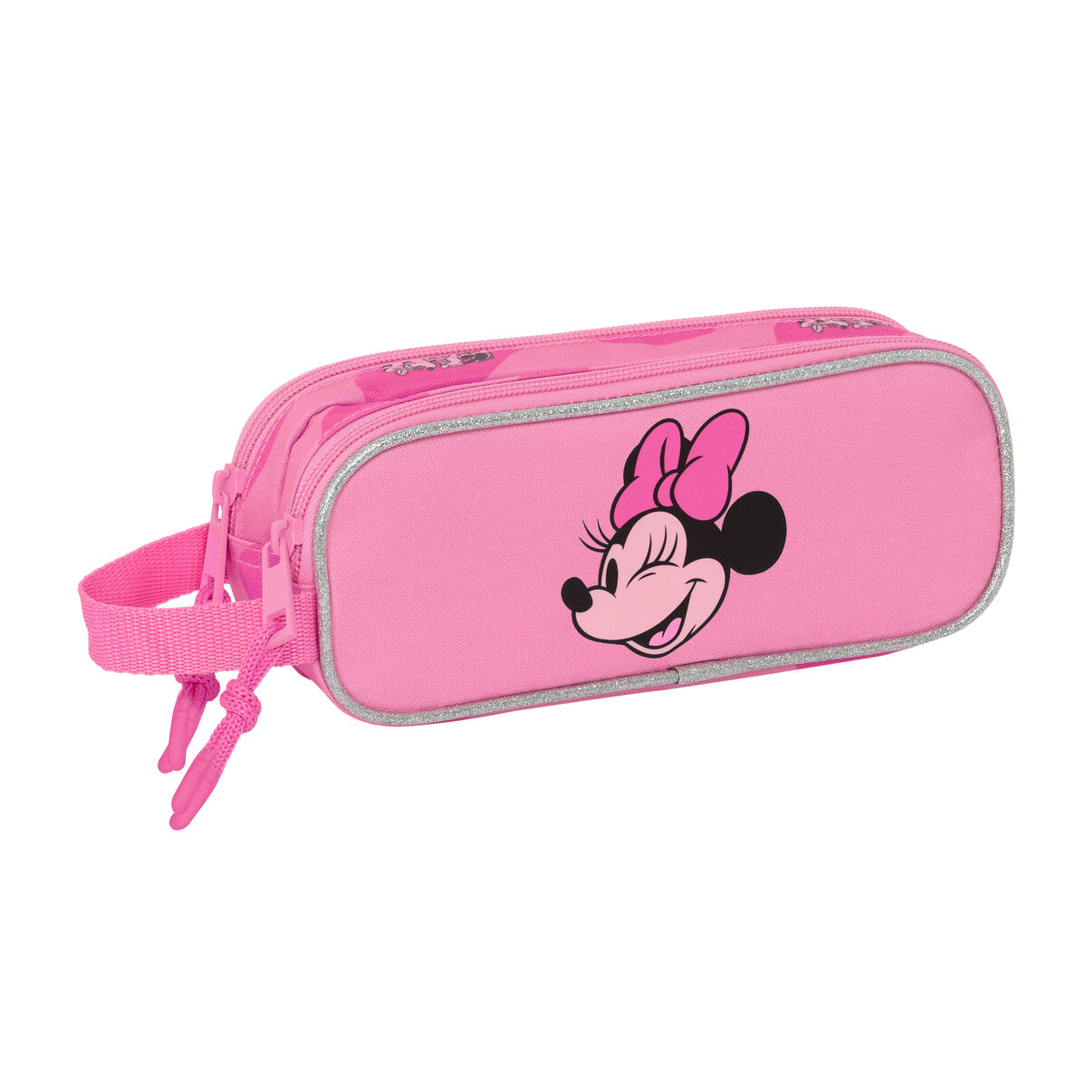 Dubbel bär-allt Minnie Mouse Loving Rosa 21 x 8 x 6 cm