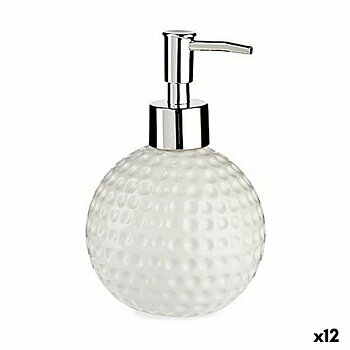 Tvåldispenser Golf Keramik Metall Vit 12 antal (300 ml)
