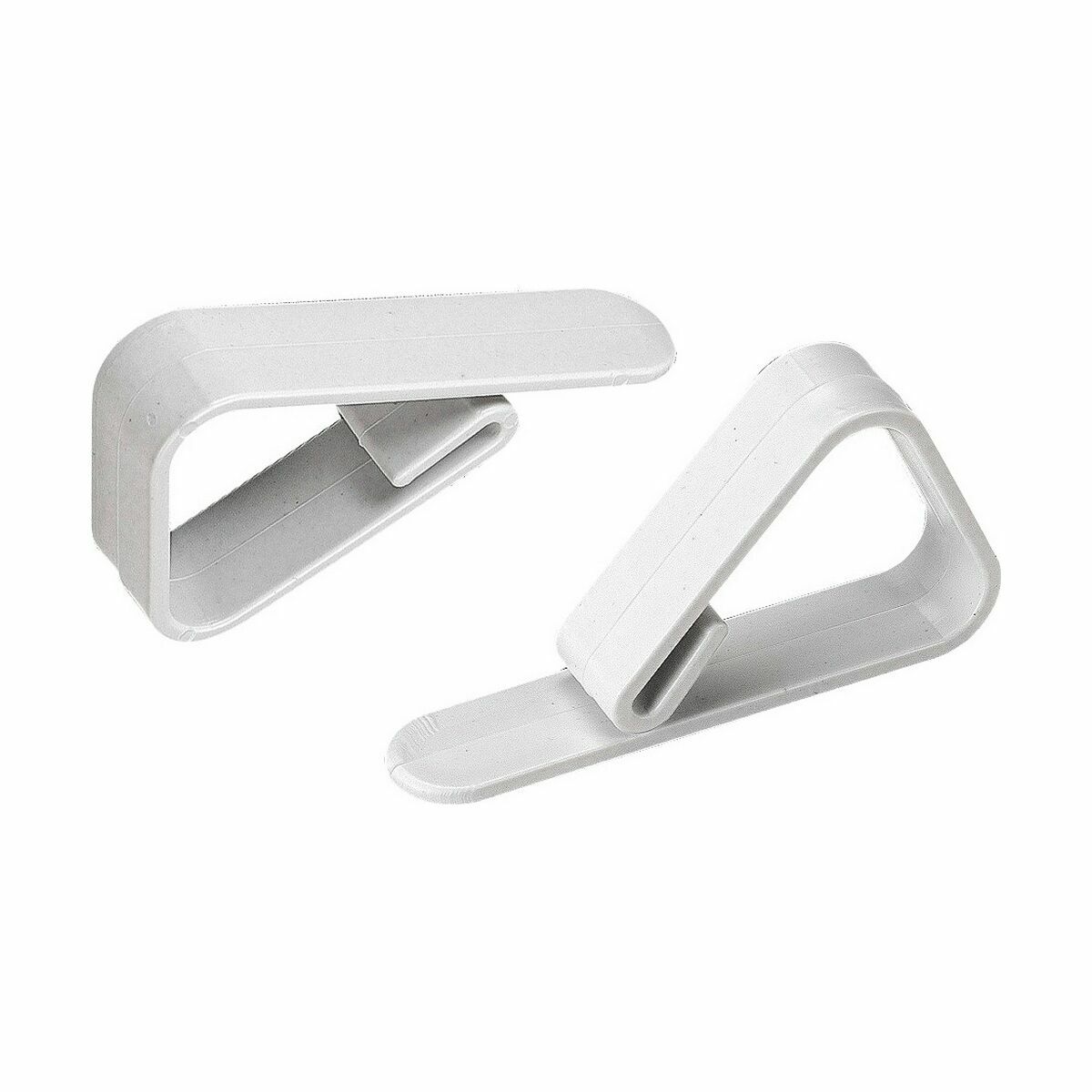 Klämma för bordsduk Algon Set Vit 10 Delar 3,90 x 1,30 x 5,50 cm (24 antal) - 5
