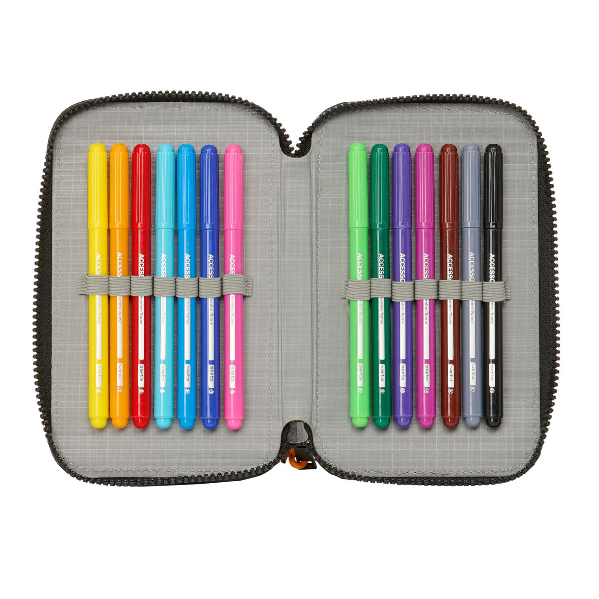 Dubbelt pennfodral Dragon Ball Svart 12.5 x 19.5 x 4 cm 28 Delar - 4