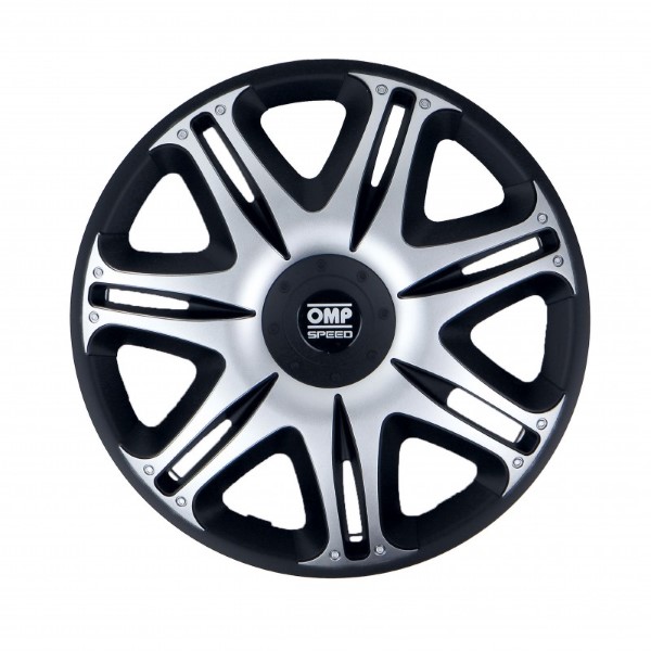 Navkapsel OMP Ghost Speed Svart Silvrig 15" (4 uds)