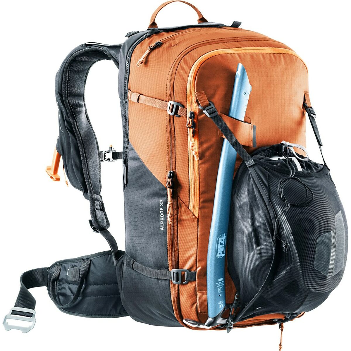 Ryggsäck för bergmiljö Deuter Alproof 32 Svart Orange - 7