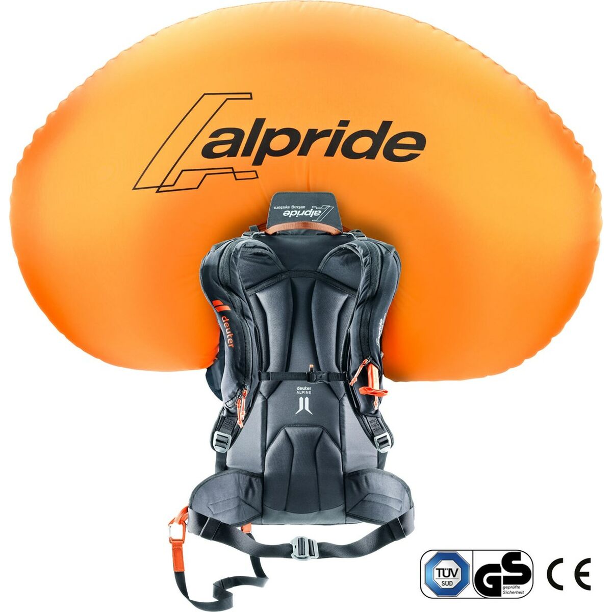 Ryggsäck för bergmiljö Deuter Alproof 32 Svart Orange - 3