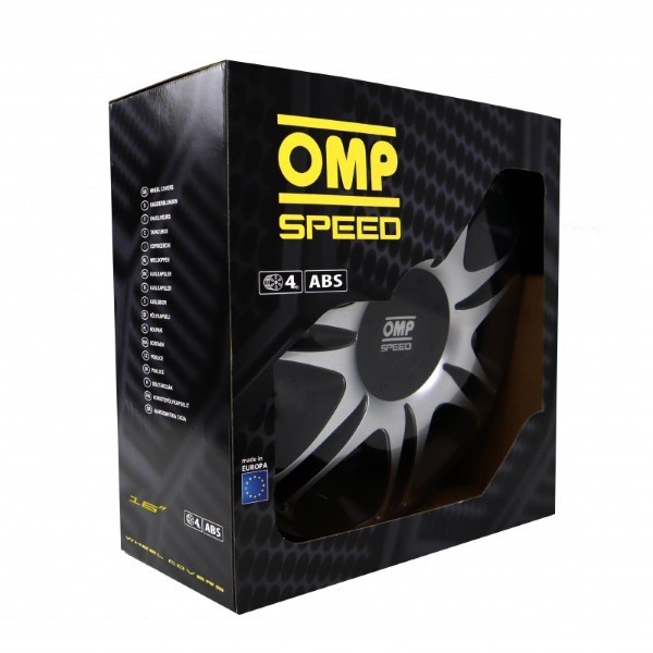 Navkapsel OMP Ghost Speed Svart Silvrig 16" (4 uds) - 2