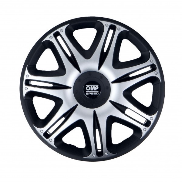 Navkapsel OMP Ghost Speed Svart Silvrig 16" (4 uds)