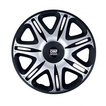 Navkapsel OMP Ghost Speed Svart Silvrig 16" (4 uds)