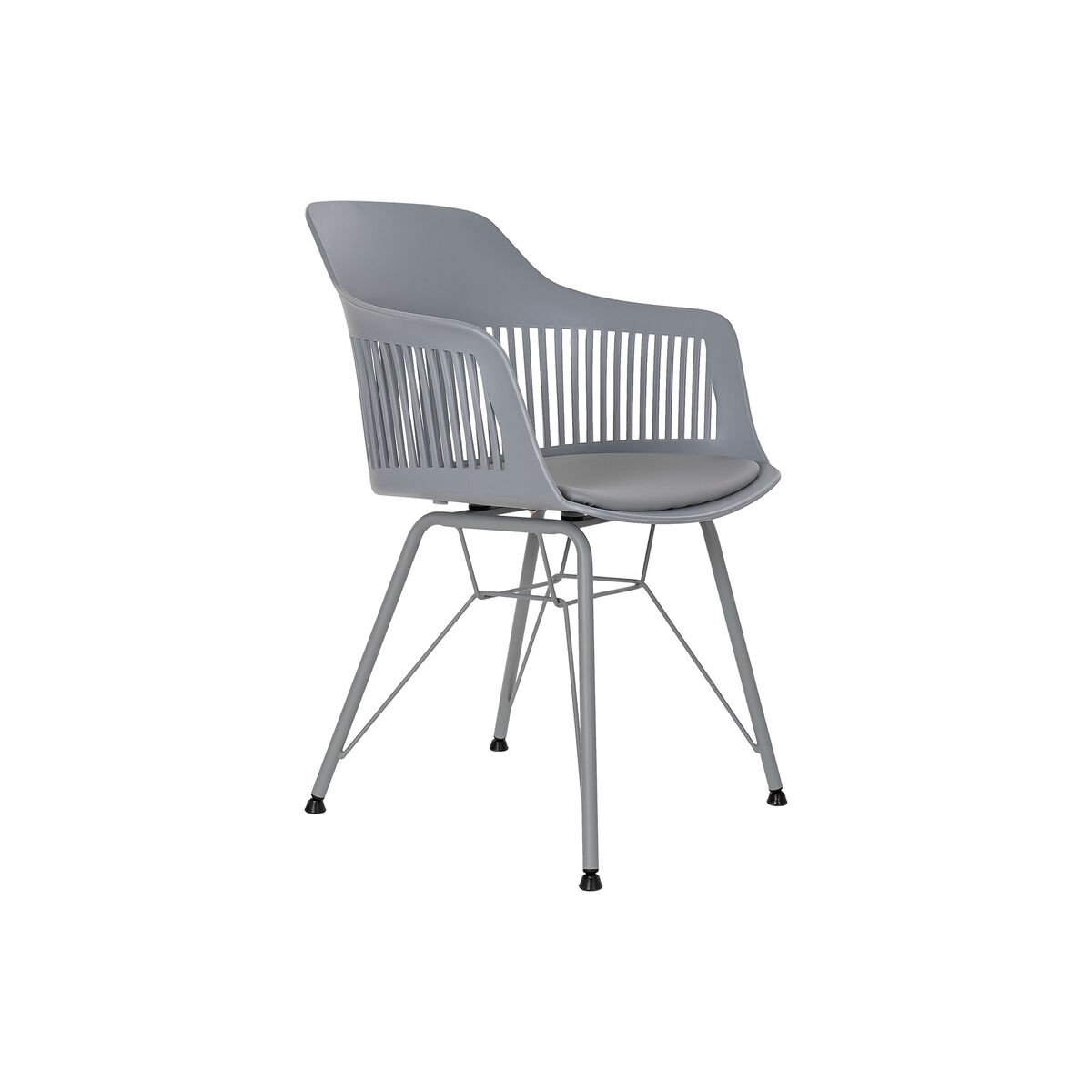Stol DKD Home Decor Ljusgrå 56 x 53 x 81 cm - 3