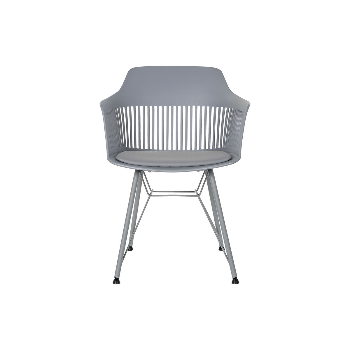 Stol DKD Home Decor Ljusgrå 56 x 53 x 81 cm - 4