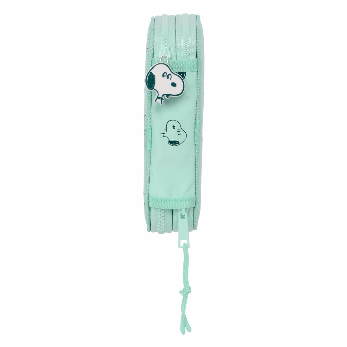 Dubbelt pennfodral Snoopy Groovy Aquamarine 12.5 x 19.5 x 4 cm 28 Delar - 3