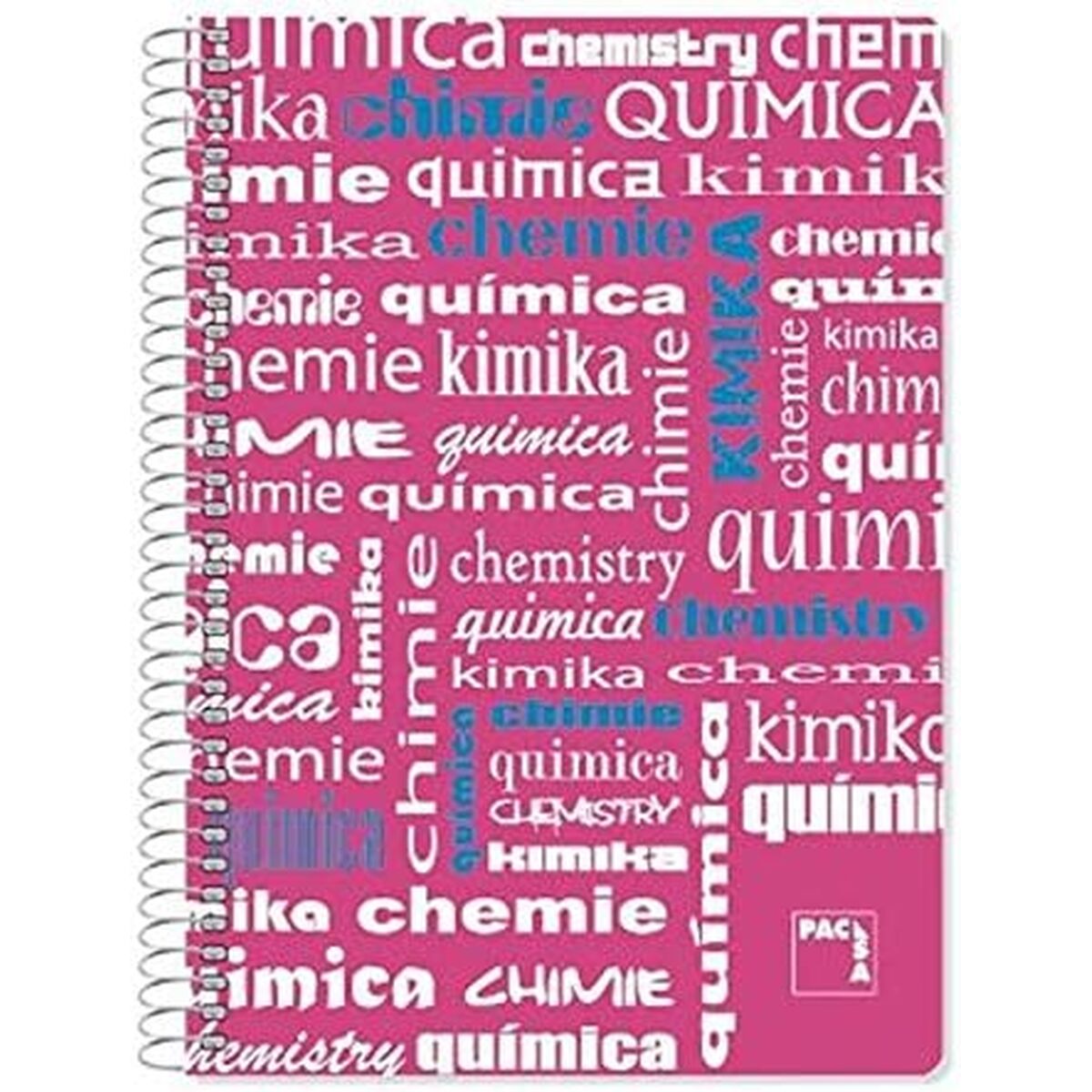 Anteckningsbok Pacsa Multicolour Rosa Din A4 80 Blad 21,5 x 31,5 cm 4 Delar