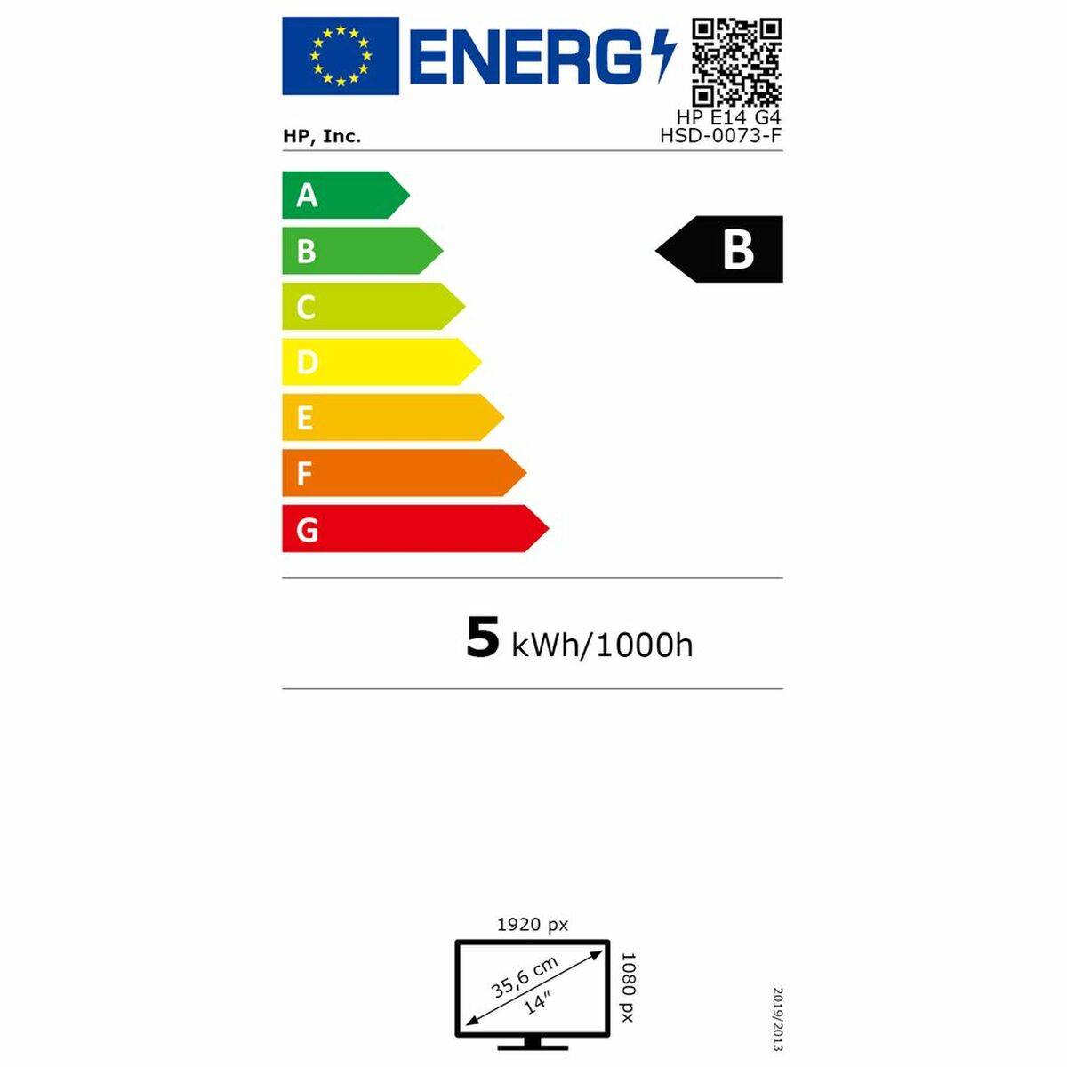 Monitor HP 1B065AA#ABB 14" - 3