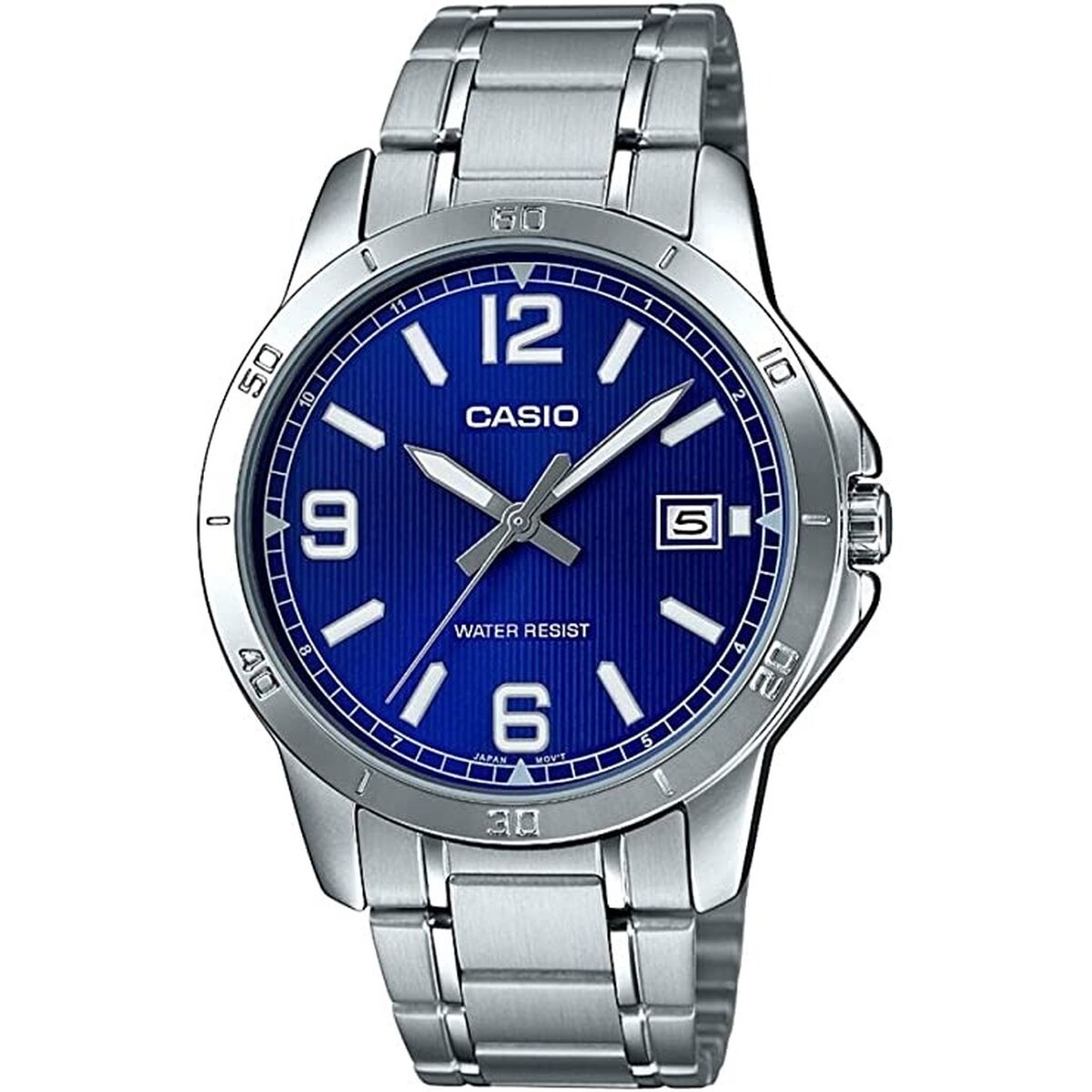 Herrklocka Casio CASUAL DATE STEEL - BLUE Silvrig (Ø 41,5 mm) (Ø 47 mm) - 3
