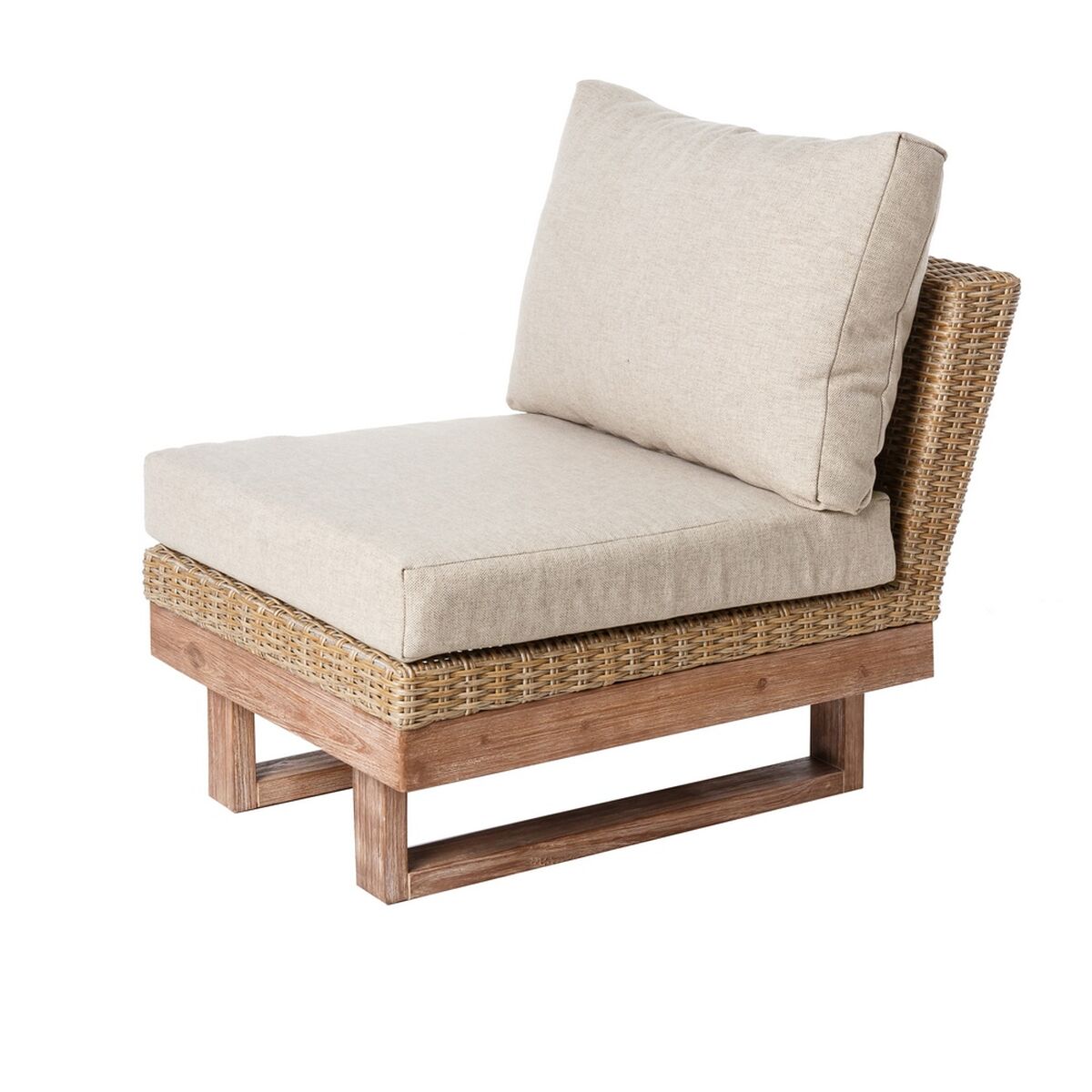 Trädgårdssoffa Patsy Modulär Trä Rattan 66 x 89 x 64,5 cm