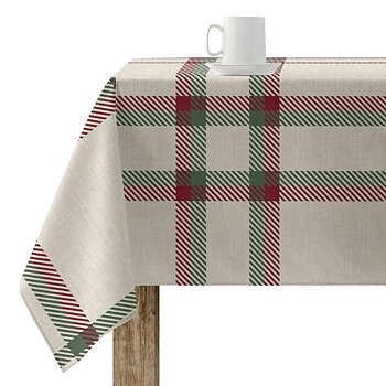 Fläckresistent bordsduk i harts Belum Christmas Multicolour 100 x 250 cm