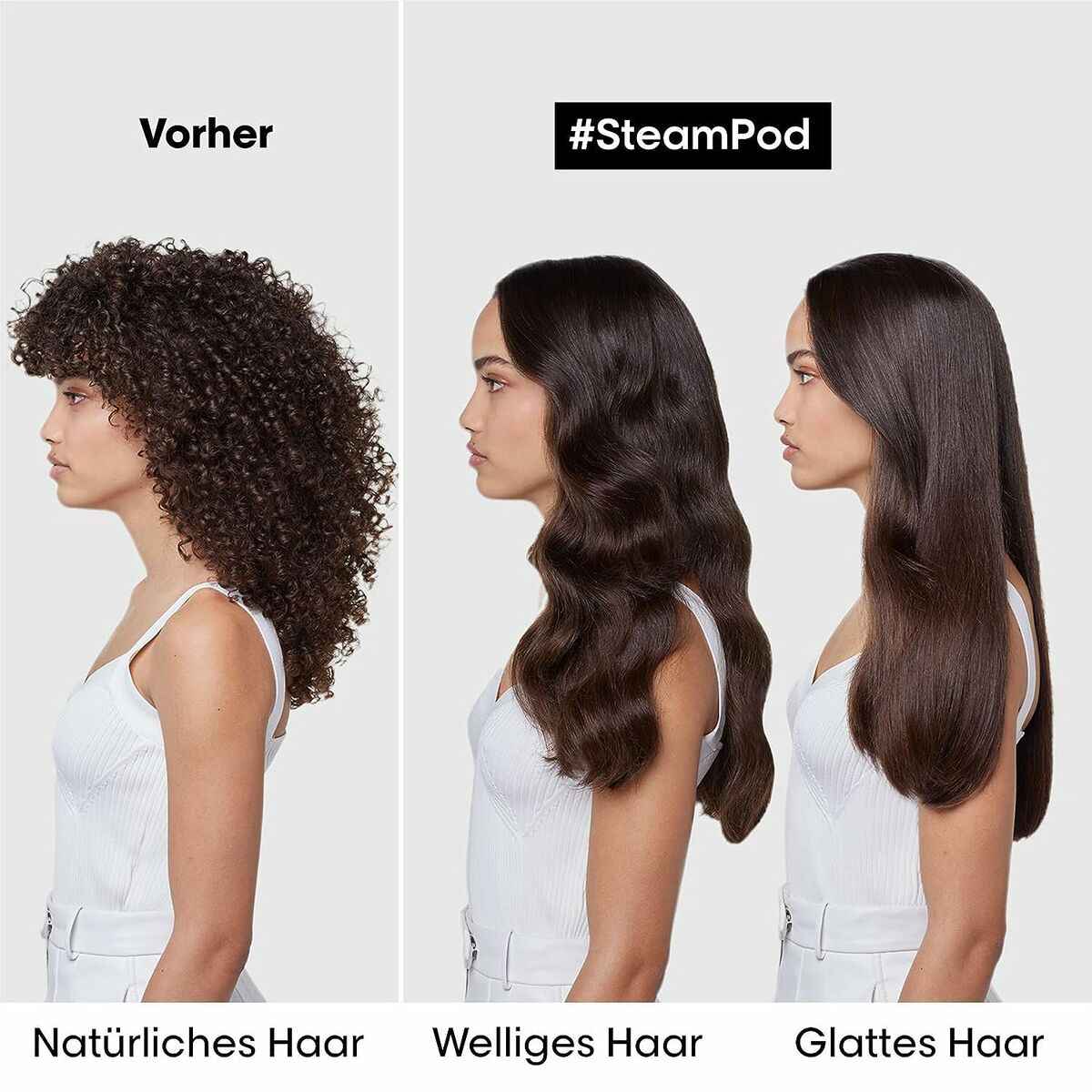 Hår platt järn i keramik L'Oreal Professionnel Paris Steampod - 2