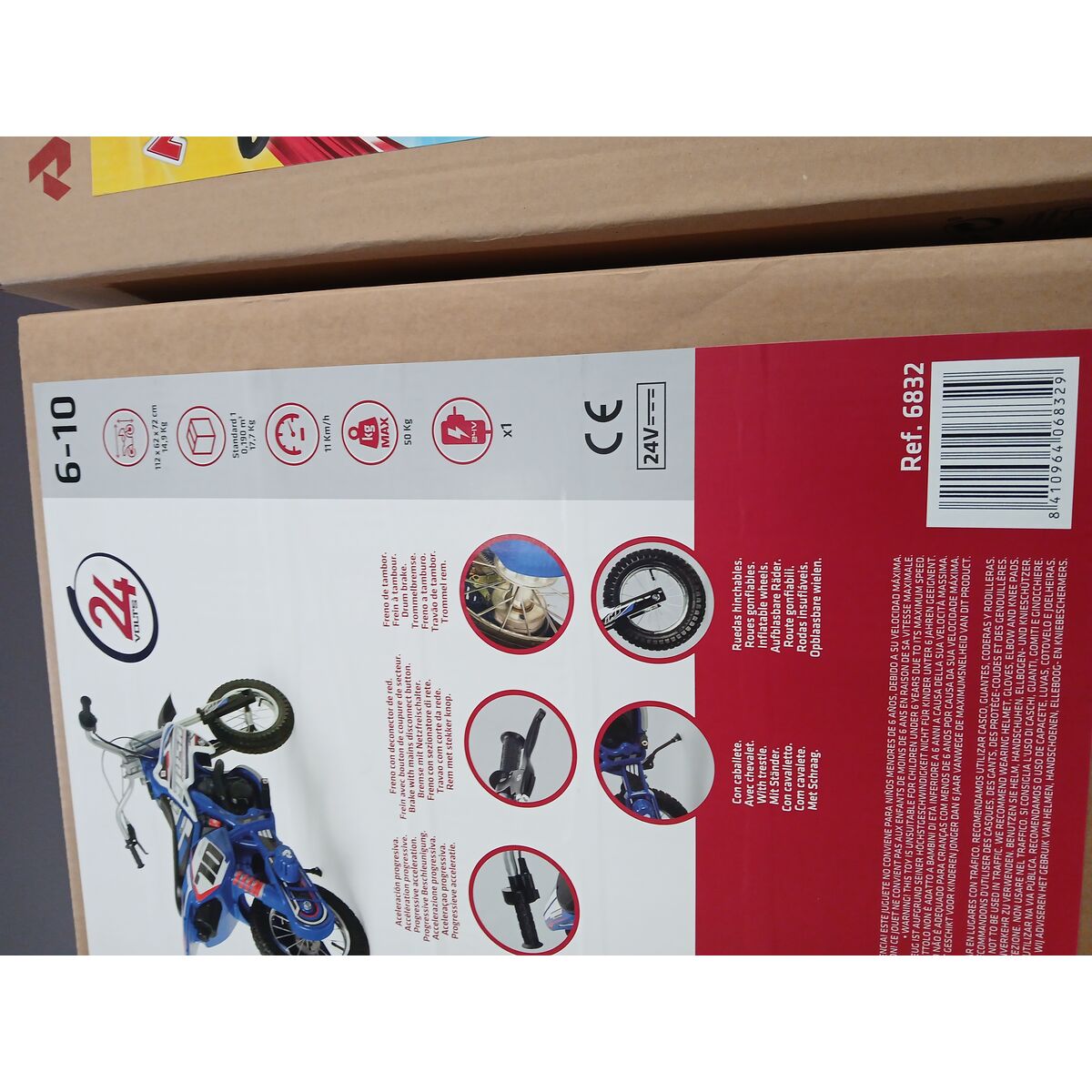 Elektrisk skoter för barn X-Treme Blue Fighter Injusa 6832 Blå Elektrisk 24 V - 10