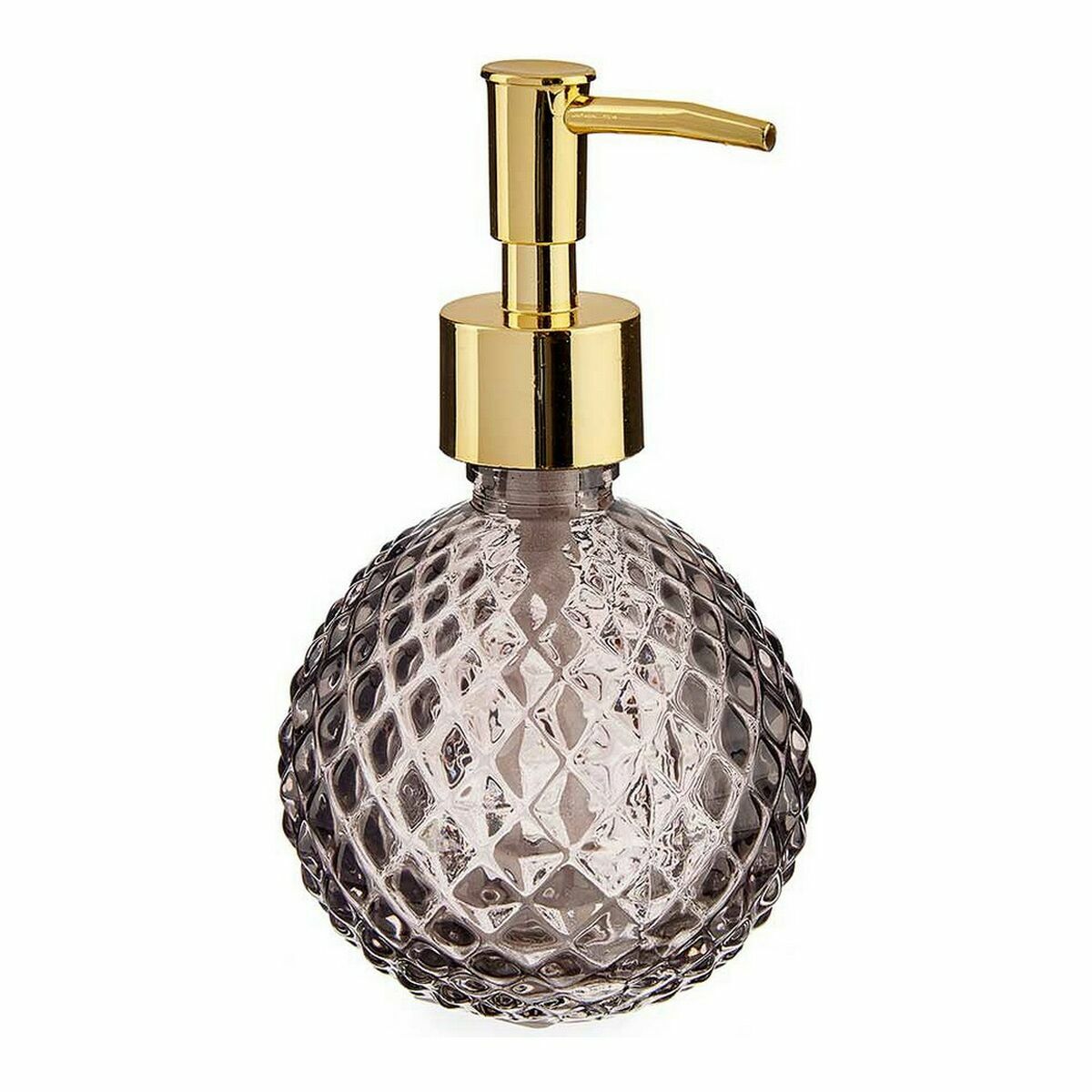 Tvåldispenser 200 ml Gyllene Antracitgrå Glas ABS 24 antal (8,5 x 15 x 9 cm) - 4