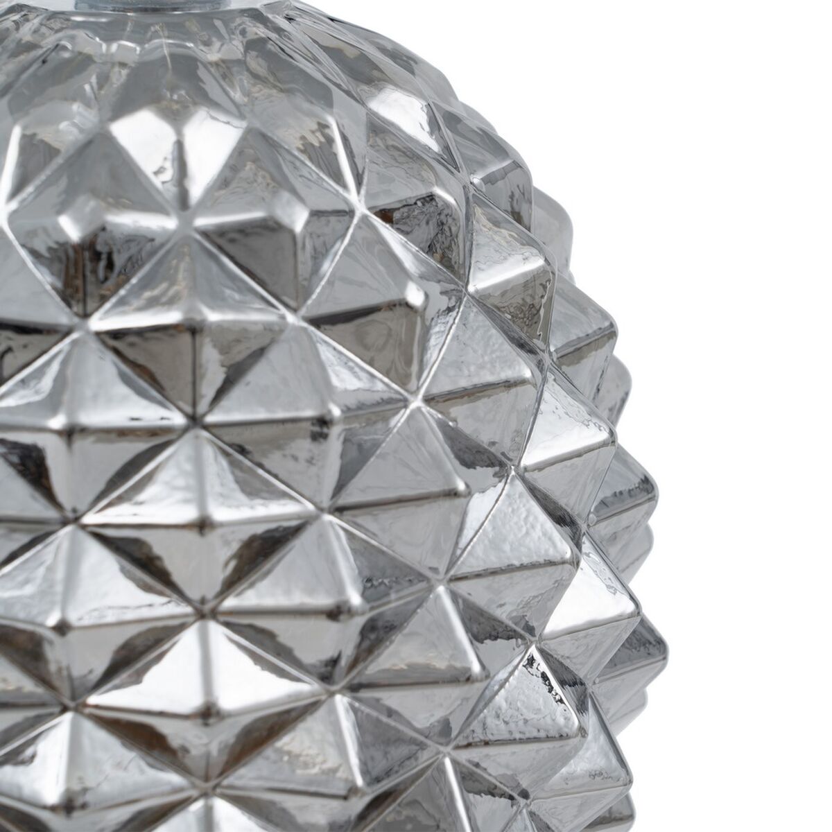 Taklampa 15 x 15 x 17,5 cm Glas Silver Järn Ø 15 cm - 4
