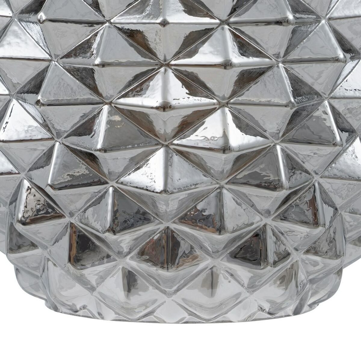 Taklampa 15 x 15 x 17,5 cm Glas Silver Järn Ø 15 cm - 3