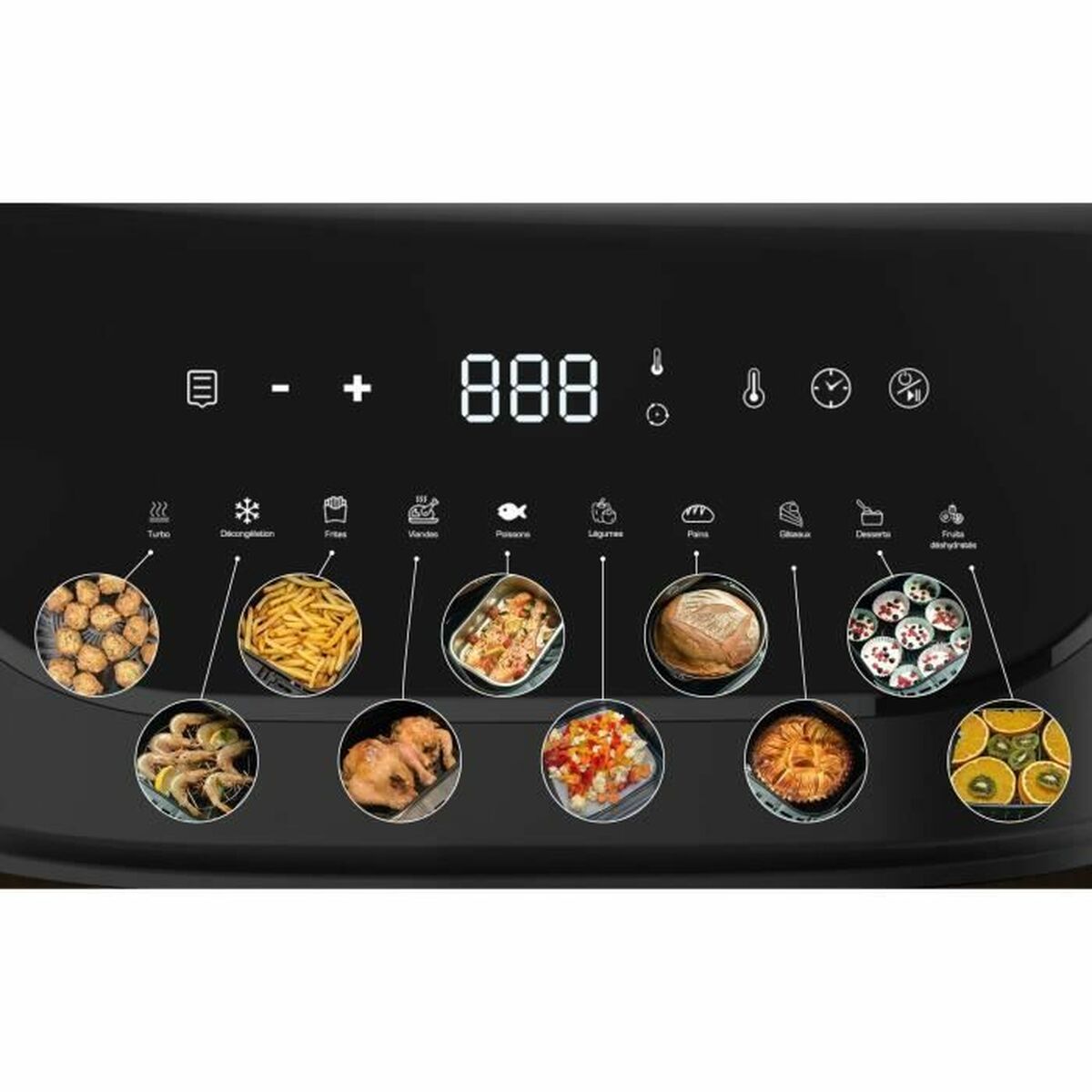 Luftfritös Little Balance Crousty light XL Svart 1600 W 7 L - 2
