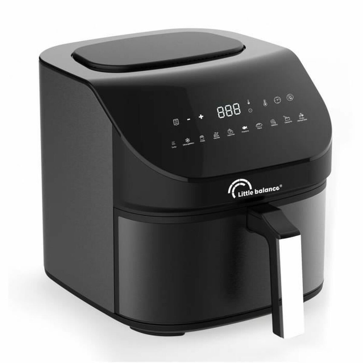 Luftfritös Little Balance Crousty light XL Svart 1600 W 7 L - 3