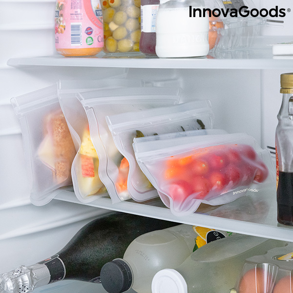 Set med återanvändningsbara livsmedelspåsar Freco InnovaGoods 10 Delar - 5