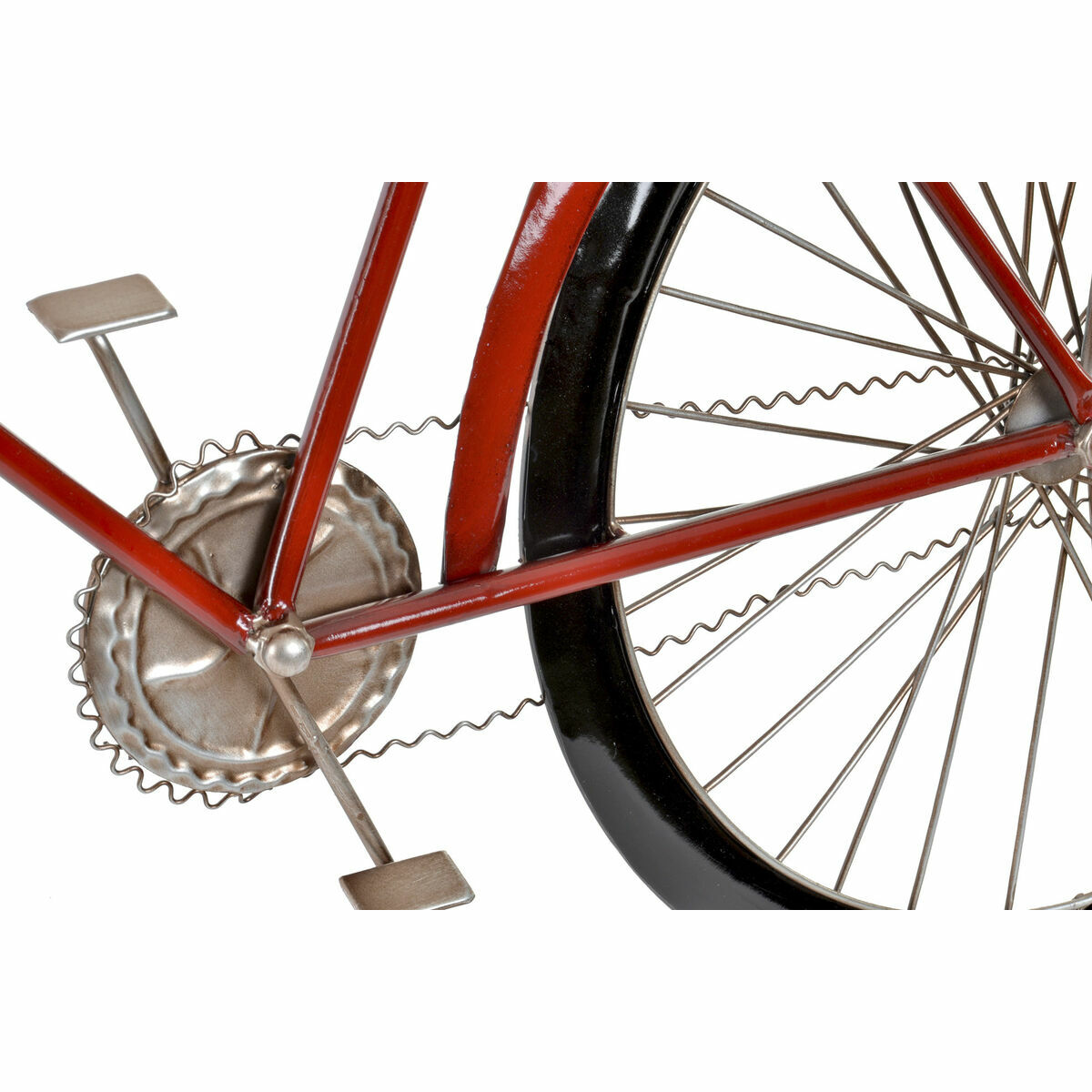 Prydnadsfigur DKD Home Decor 79,5 x 4 x 47 cm Röd Svart Cykel Vintage (2 antal) - 7