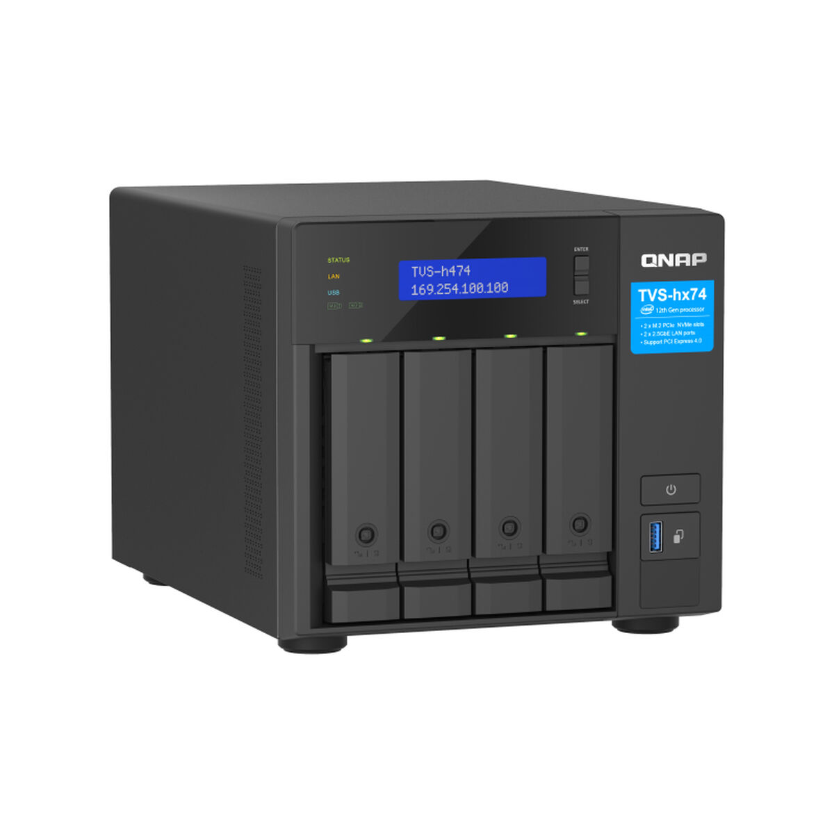 RAID-styrkort Qnap TVS-H474-PT-8G 8 GB DDR4 2500 Mbit/s - 4