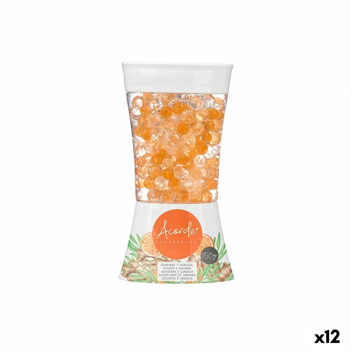 Luftrenare Acorde Orange Ingefära 150 g Gel (12 antal)