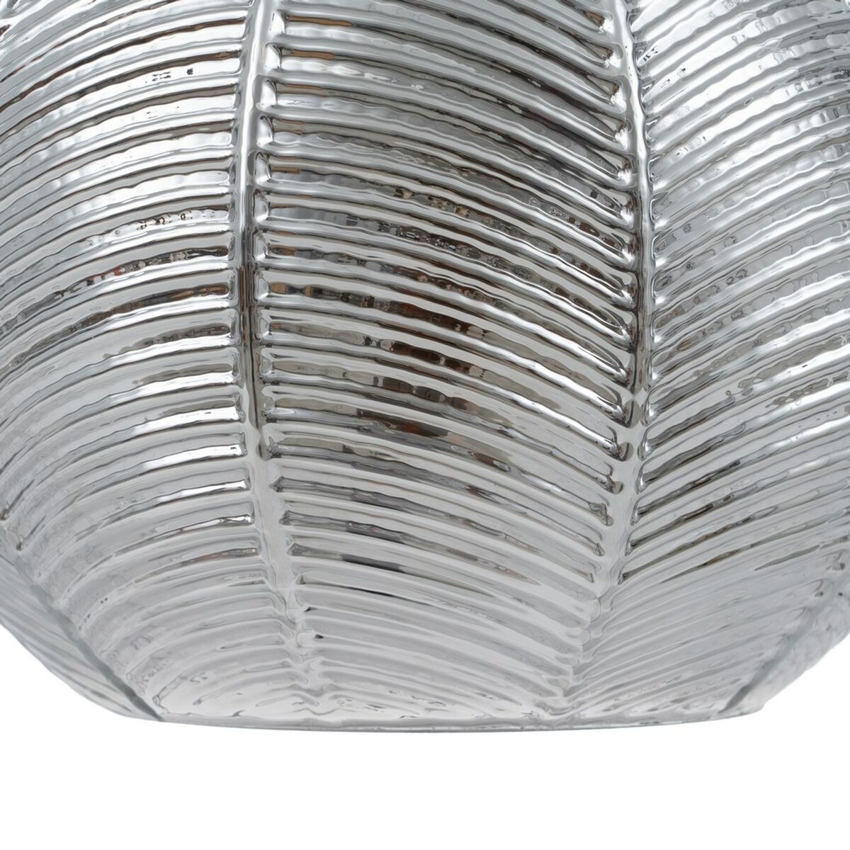 Taklampa 20 x 20 x 15,5 cm Glas Silver Järn Ø 20 cm - 4