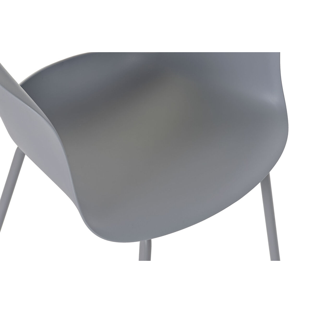 Stol DKD Home Decor Ljusgrå 56 x 54 x 80 cm - 4