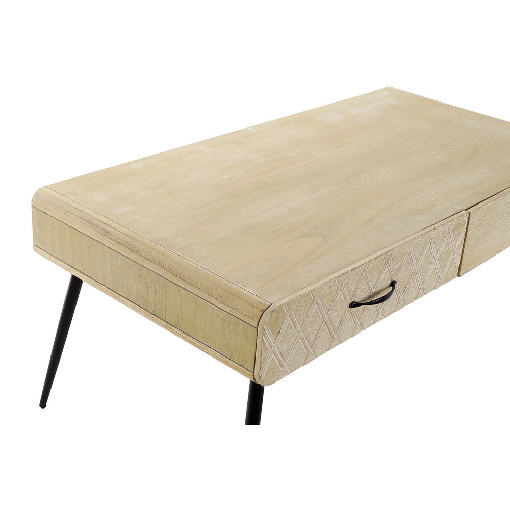 Soffbord DKD Home Decor Svart Multicolour Koppar Naturell Metall Paulowniaträ Trä MDF 100 x 52 x 42,5 cm 100 x 52 x 72 cm - 2