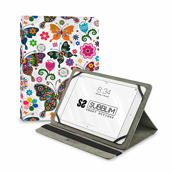 Fodral till Läsplatta Subblim SUBCUT-4TC013 Multicolour Fjärilar 11"