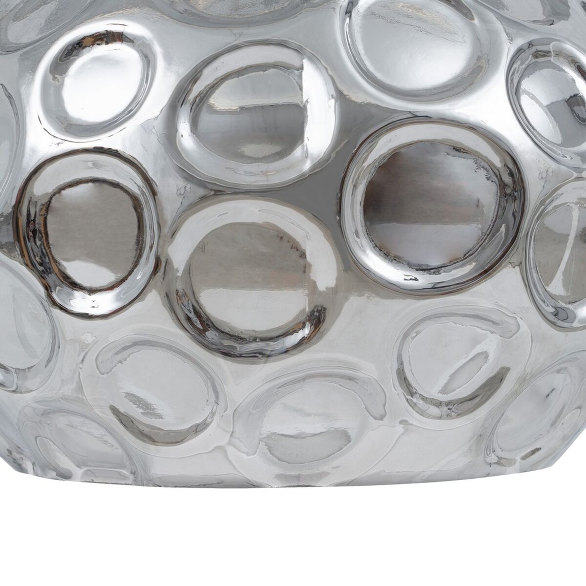 Taklampa 18 x 18 x 17,5 cm Glas Silver Järn Ø 18 cm - 3