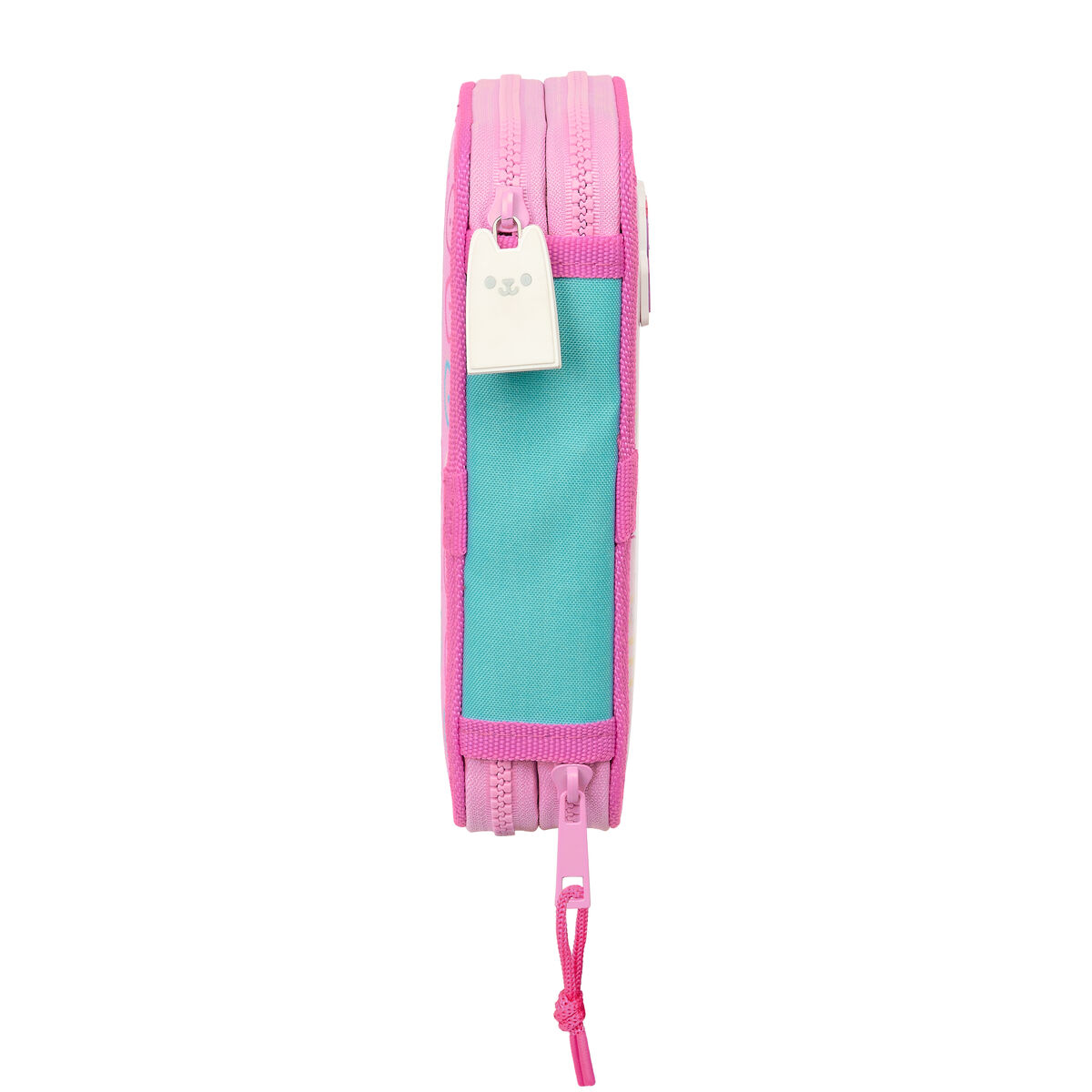 Dubbelt pennfodral Gabby's Dollhouse Party Rosa 12.5 x 19.5 x 4 cm 28 Delar - 5